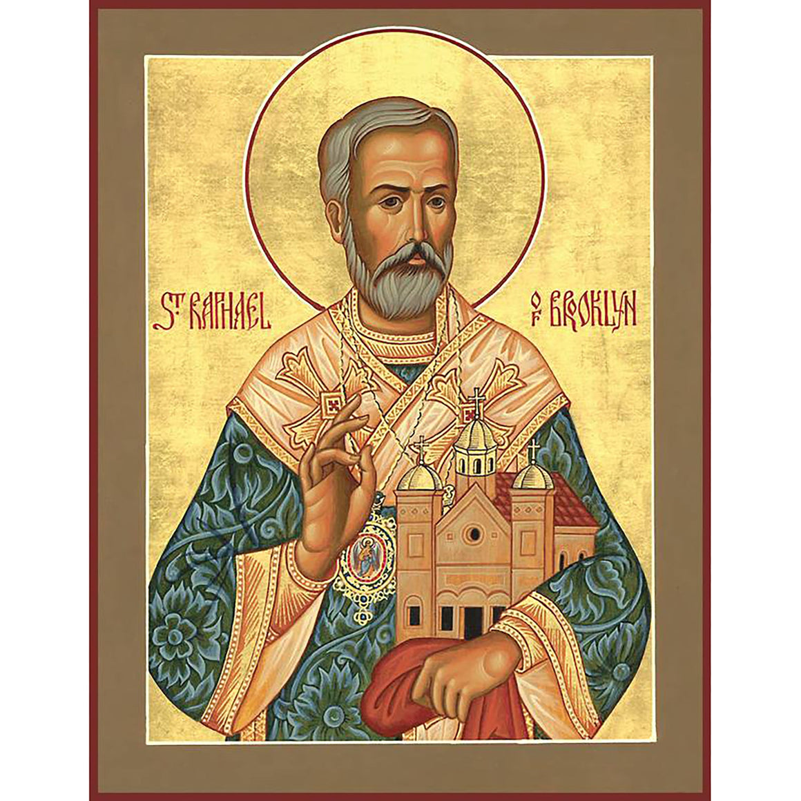 St. Raphael of Brooklyn Icon (Canvas Print, 6 in)