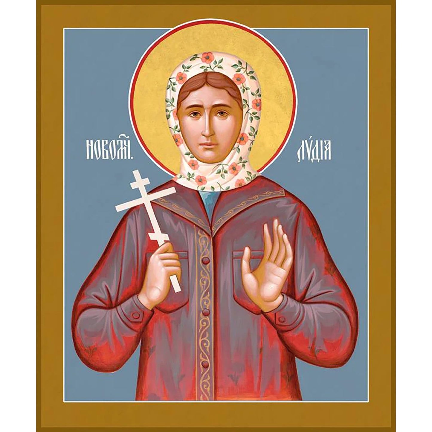 St. Lydia the New Martyr Icon (Canvas Print, 6 in)