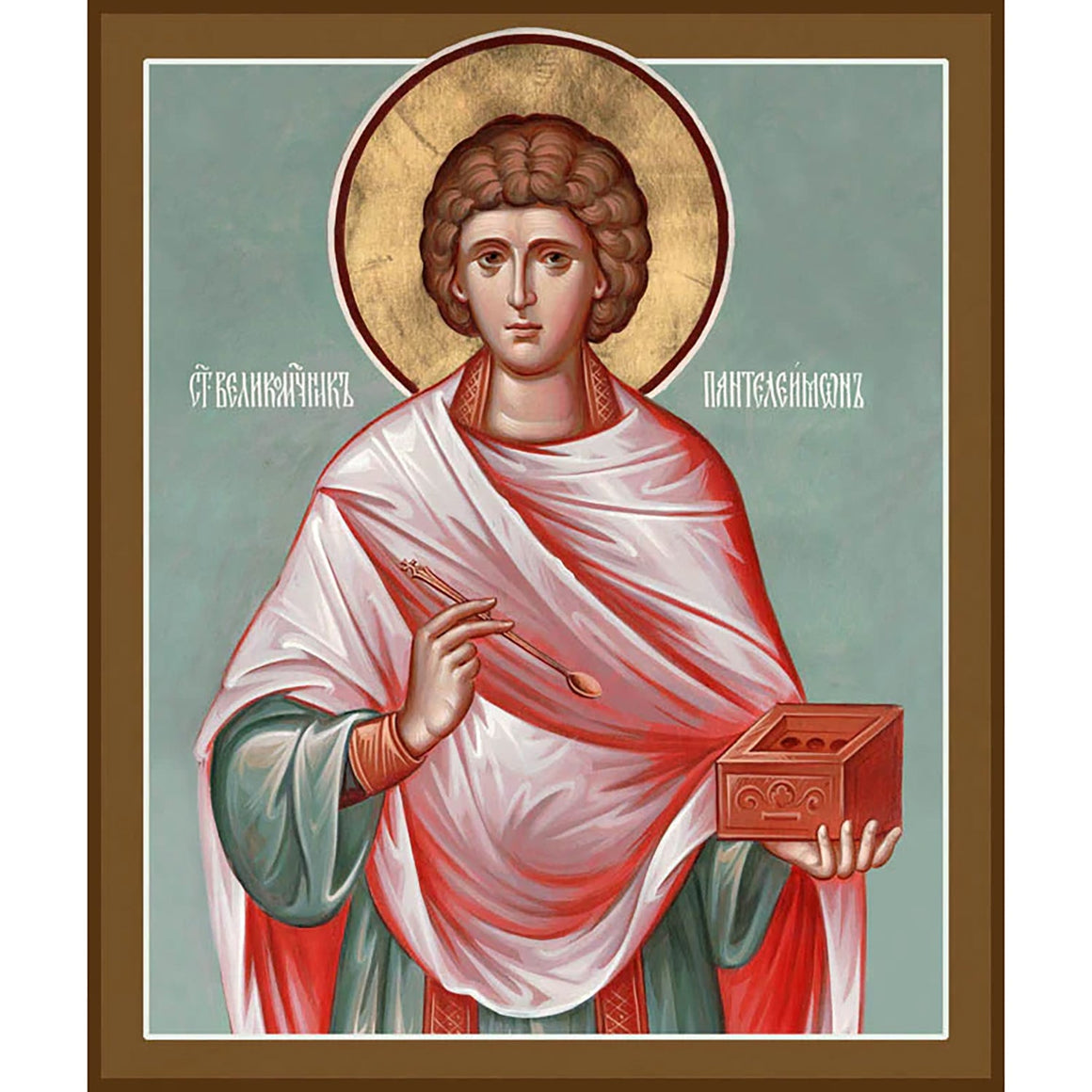 St. Panteleimon the Great Martyr and Healer Icon (Canvas Print, 6 in)