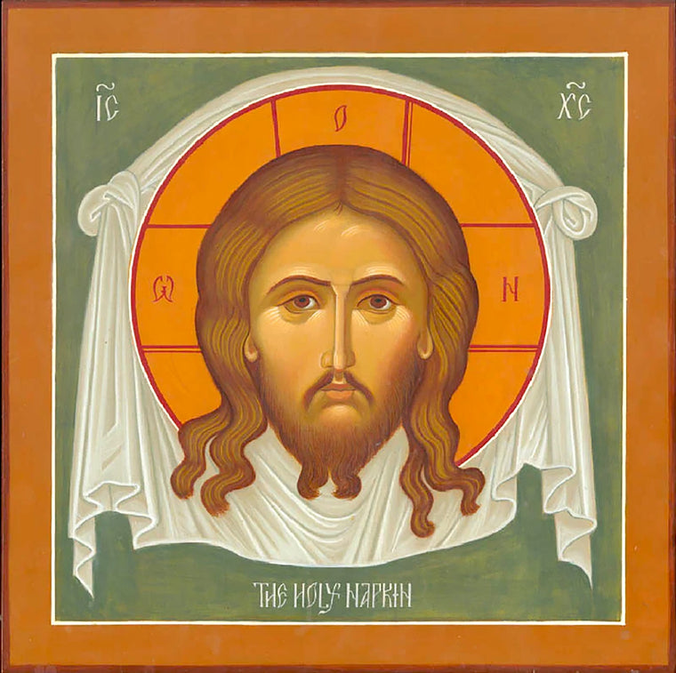 Christ the Savior "Not-Made-By-Hands" Icon (Canvas Print, 9 in)