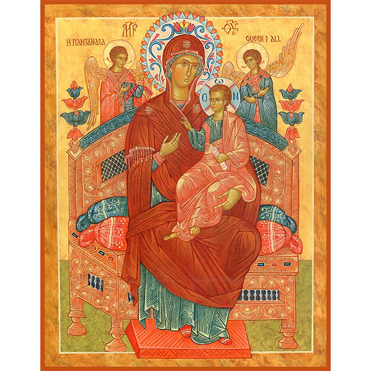 Mother of God "Queen of All" Icon (Classic Print, 6 in)