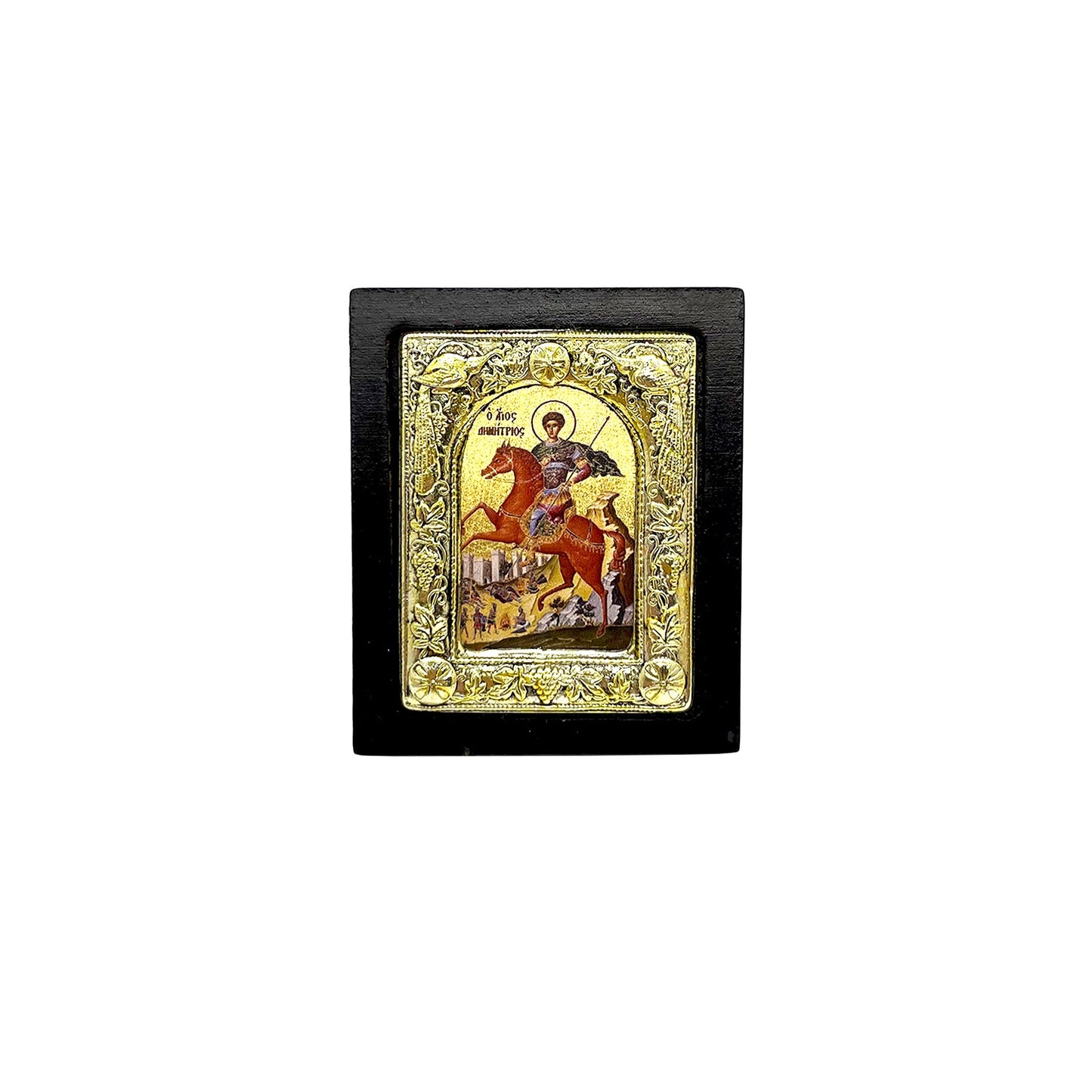 Greek Icon: St. Demetrius the Great Martyr of Thessalonica (Dimitri) (Mini)