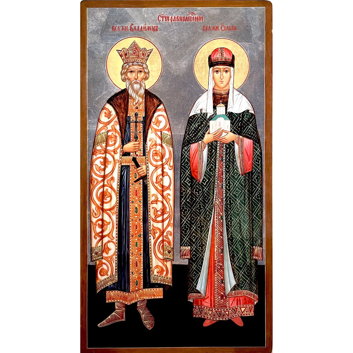 St. Vladimir & St. Olga Icon (7 in)