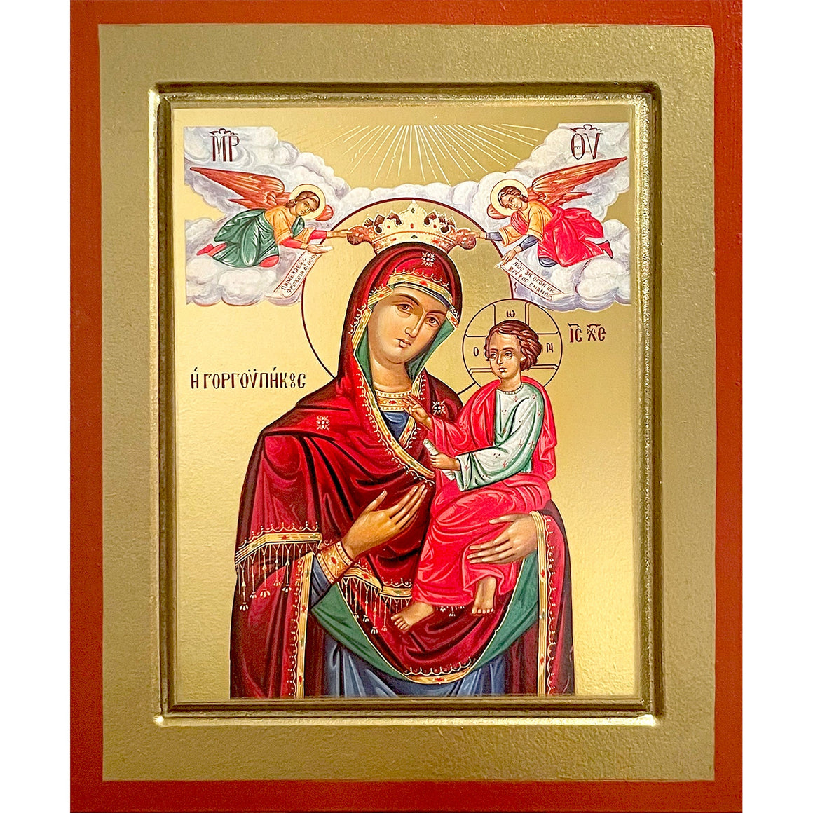 Greek Style Icon: Theotokos the Mother of God (10.25 in)