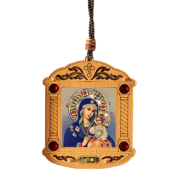 Icon Ornament: Mother of God "Unfading Eternal Bloom"