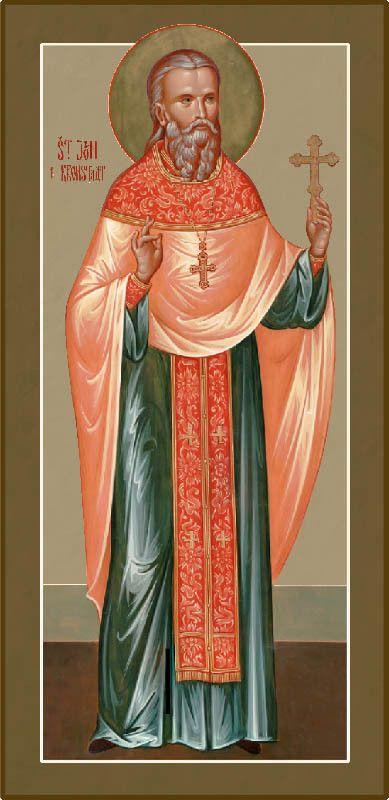 St. John of Kronstadt Icon (Classic Print, 6 in)