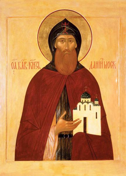 St. Daniel, Grand Prince of Moscow Icon (Canvas Print, 6 in)