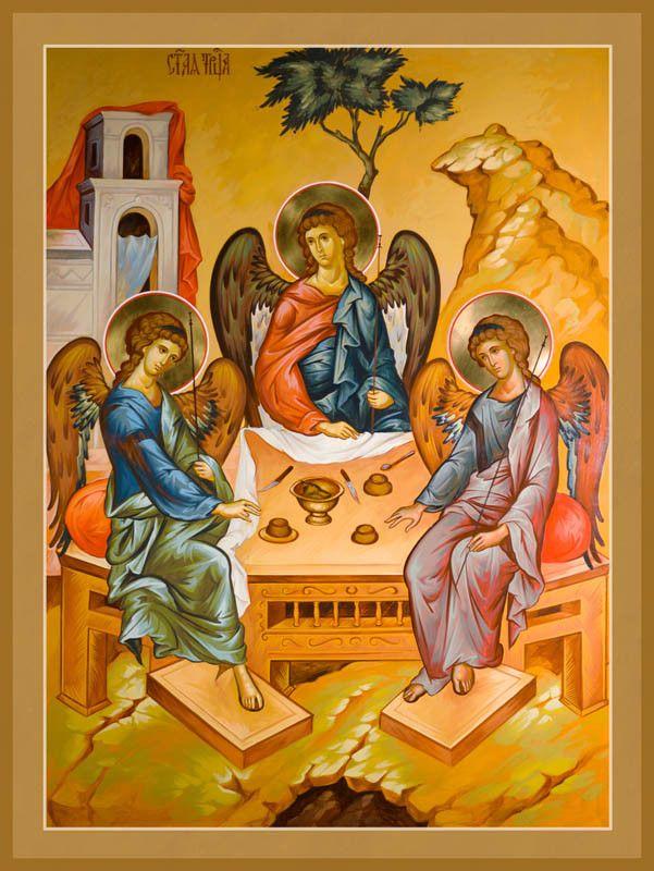 Holy Trinity Icon (Canvas Print, 9 in) (Old Testament)