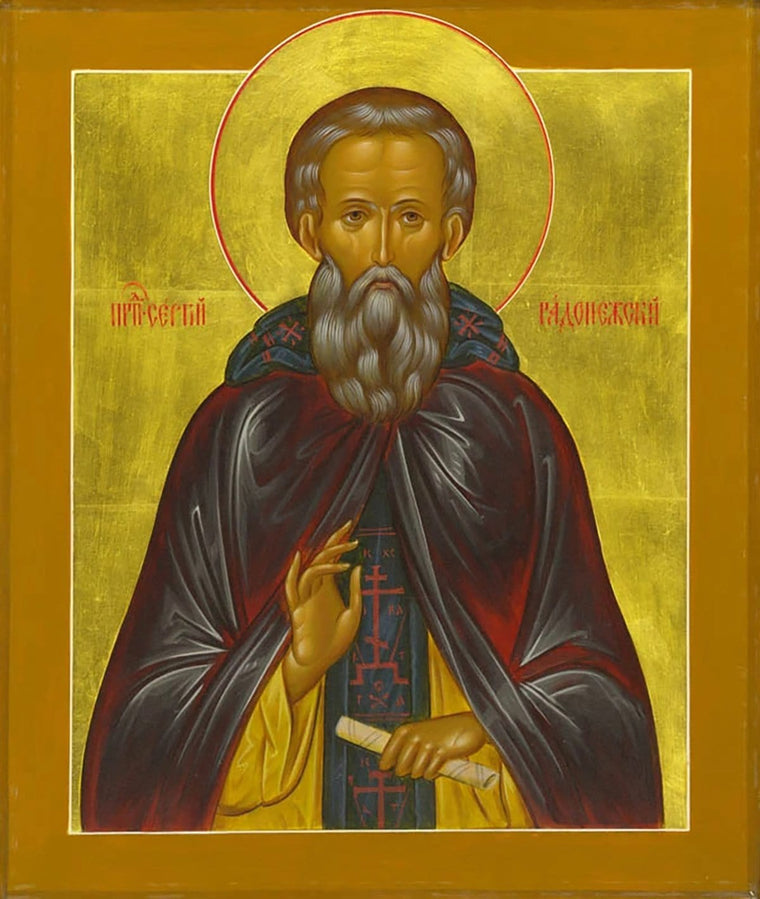 St. Sergius of Radonezh Icon (Canvas Print, 6 in)