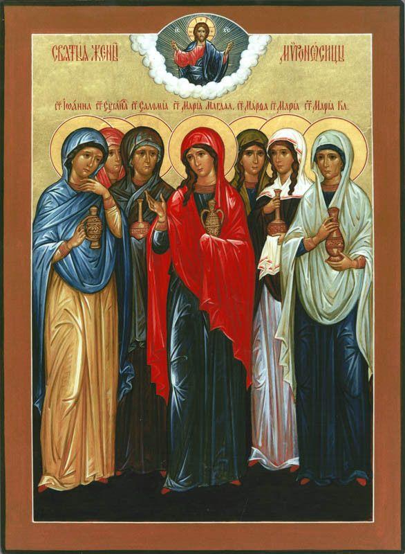 The Holy Myrrhbearing Women Icon (Canvas Print, 6 in)