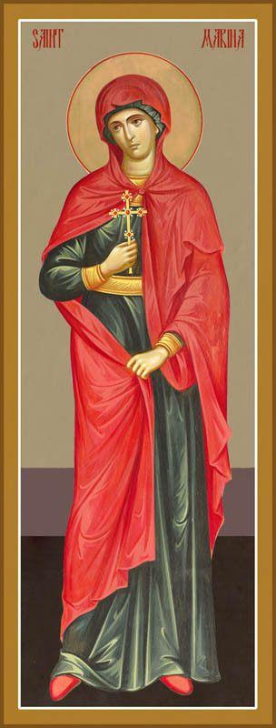 St. Marina the Great Martyr Icon (Canvas Print, 9 in)