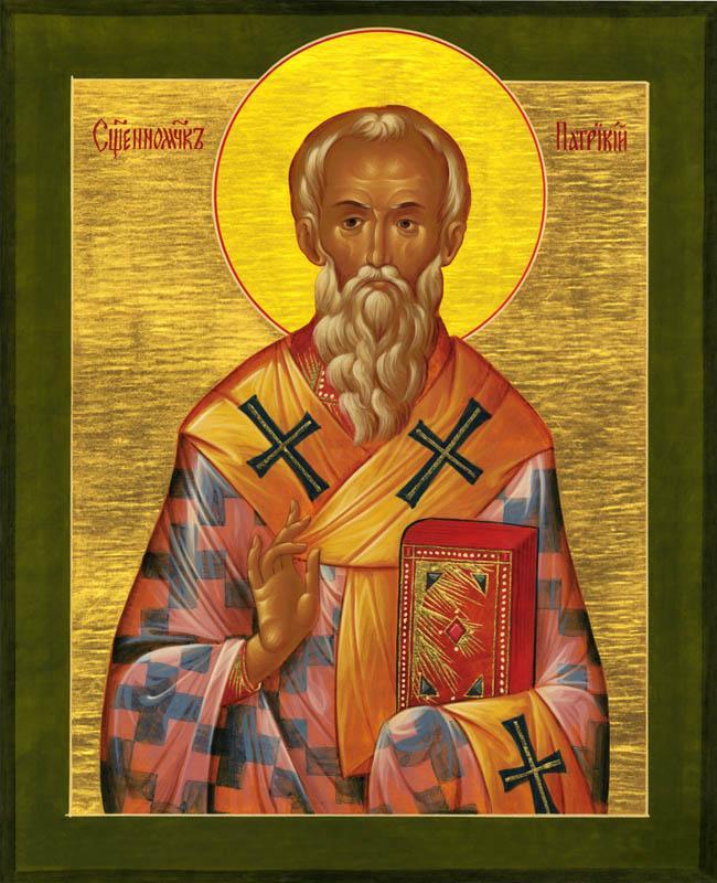 St. Patrick the Enlightener of Ireland Icon (Canvas Print, 6 in)