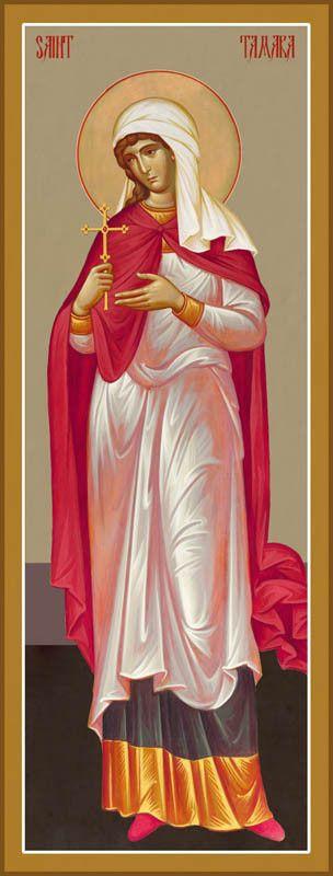 St. Tamara, Queen of Georgia (Canvas Print, 6 in)