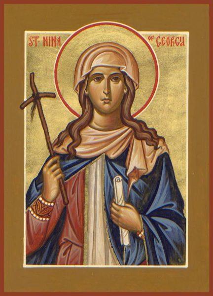 St. Nina of Georgia Icon (Canvas Print, 6 in)