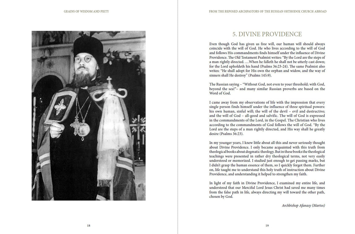 Grains of Wisdom & Piety from the Reposed Archpastors of the Russian Orthodox Church Abroad
