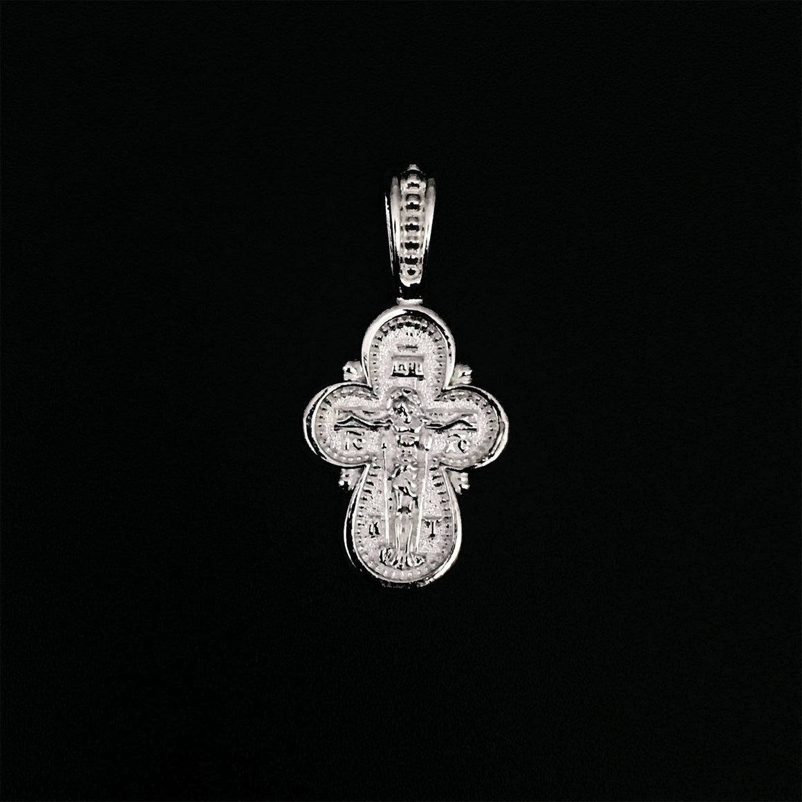 Silver Cross Pendant (Mother of God "Protection") No. 24430