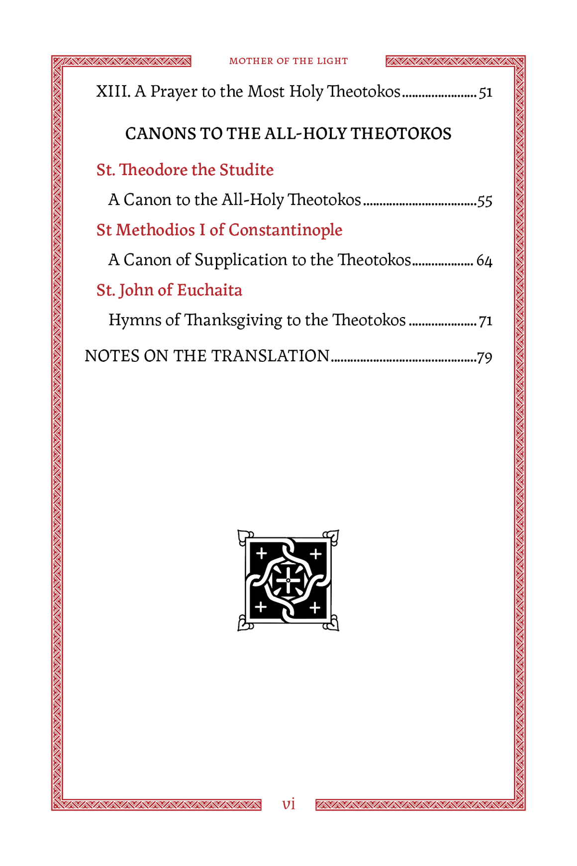 Mother of the Light: Prayers to the Theotokos