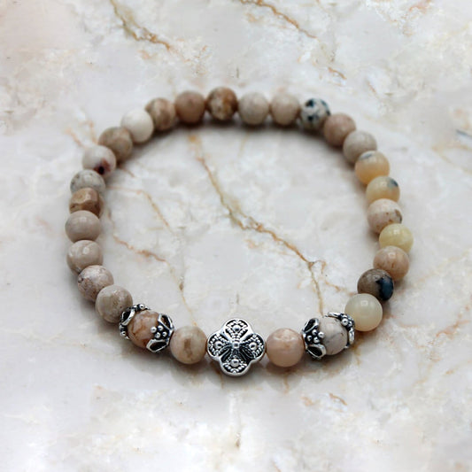 Prayer Bracelet: Semi-Precious Stone Opal