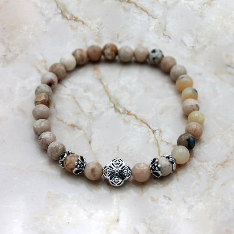 Prayer Bracelet: Semi-Precious Stone Opal