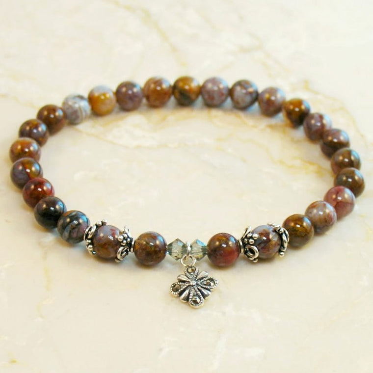 Prayer Bracelet: Semi-Precious Stone Pietersite