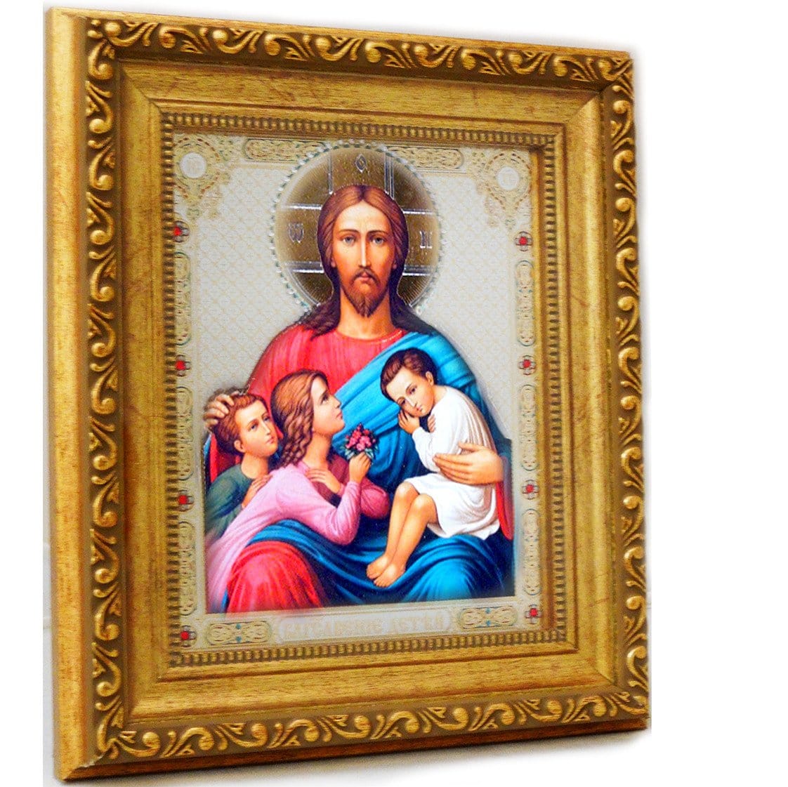Christ Blesses the Children Icon (8.25 in)